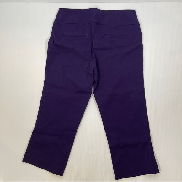 Ricki's Capris Purple Stretch Pull-On Women's Size Medium - Picture 2 of 7